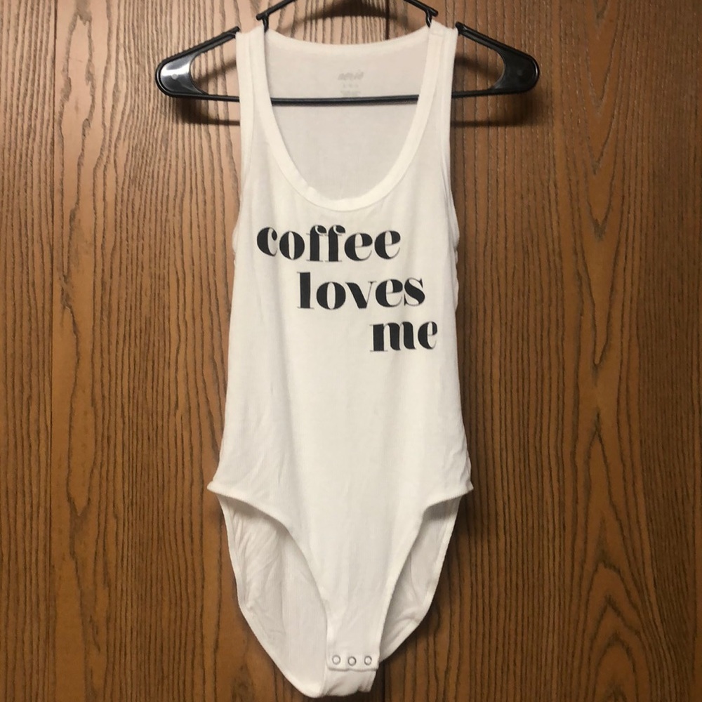 “Coffee Loves Me” Aerie Bodysuit